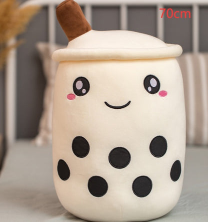 The Original Kawaii Boba Tea Plush Pillow | Super Soft Bubble Tea Cuddle Companion