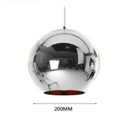Electroplated Round Glass LED Chandelier – Café & Bar Pendant (1.5 m Drop) – Duvencioglu