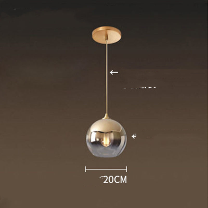Gradient Glass Mini Chandelier – 20/25/30 cm Café & Bar Pendant – Duvencioglu