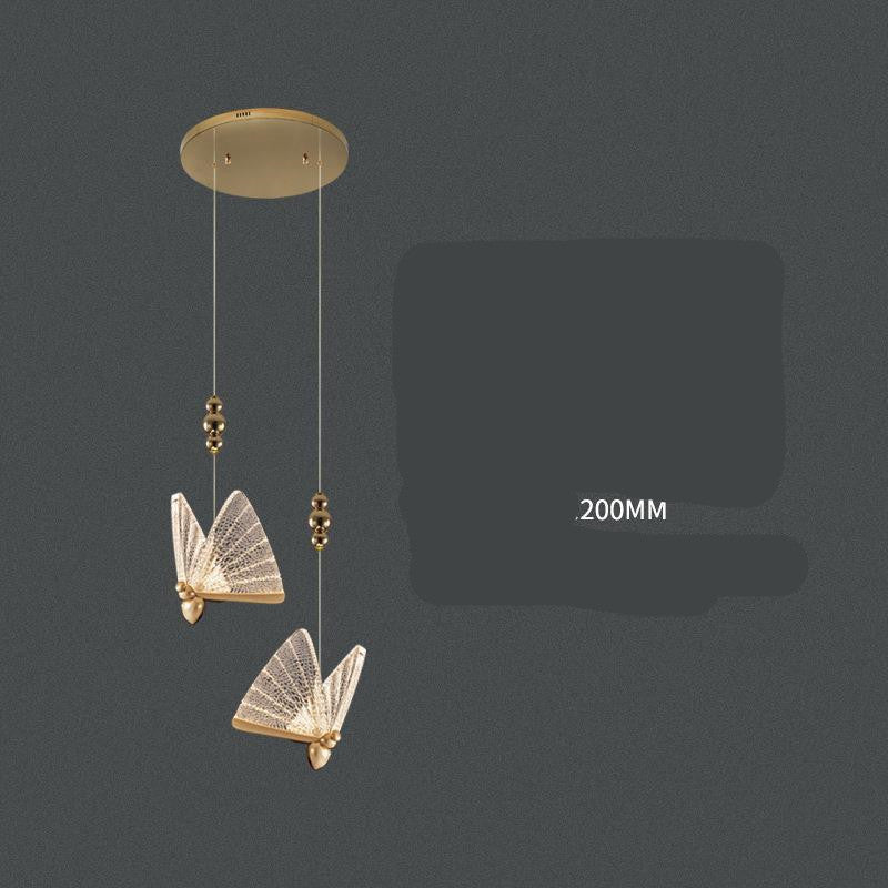 Modern Butterfly Crystal Mini Chandelier – LED Pendant Light for B&B & Staircase – Duvencioglu