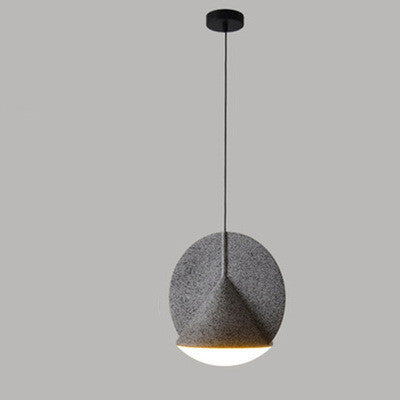 Nordic Terrazzo Resin Chandelier – 30 cm LED Pendant (Adjustable Height) – Duvencioglu