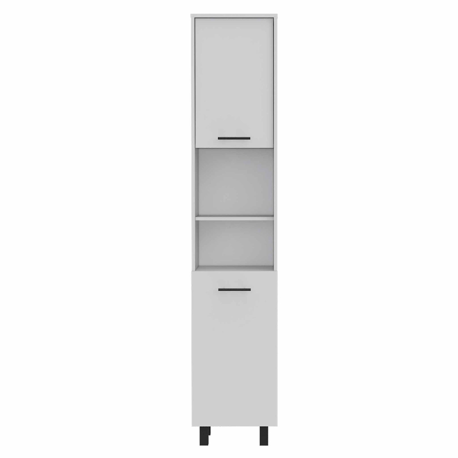 78" Modern White Pantry Cabinet - Tall Kitchen Storage with 5 Shelves – Duvencioglu