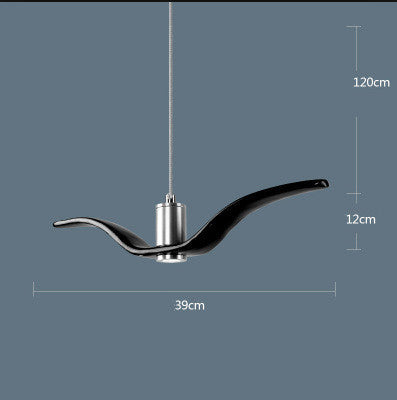 Resin Seagull LED Chandelier – Coastal Wing Pendant – Duvencioglu