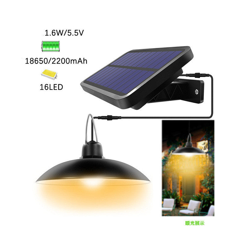 16-LED Solar Chandelier – IP65 Waterproof Warm/White LED Pendant – Duvencioglu