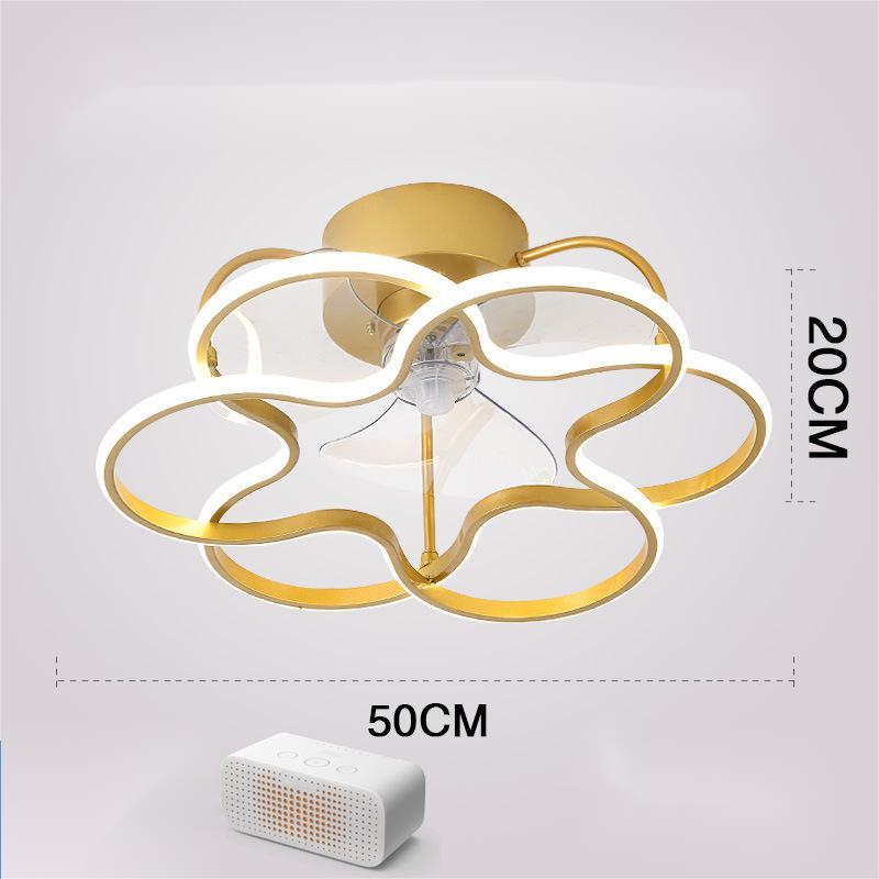 Nordic Invisible Fan LED Chandelier – Modern 50 cm Remote-Control Pendant – Duvencioglu
