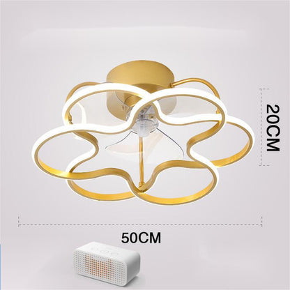 Nordic Invisible Fan LED Chandelier – Modern 50 cm Remote-Control Pendant – Duvencioglu