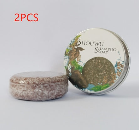 Natural Hair Darkening Polygonum & Ginseng Shampoo Bar | Fights Gray Hair & Controls Oil-Duvencioglu