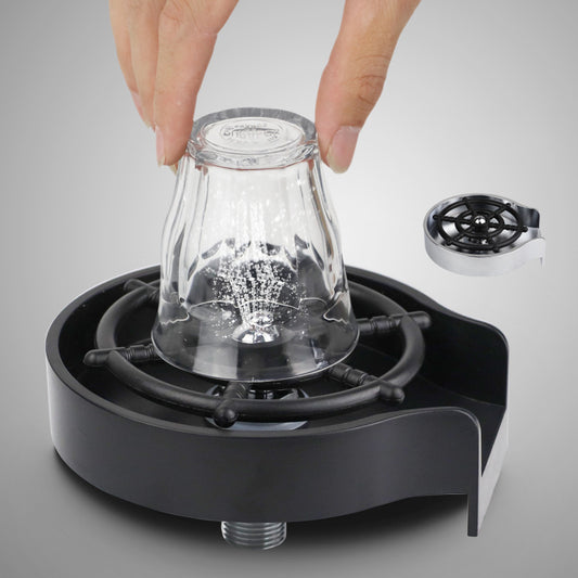 High-Pressure Bar Counter Cup Washer - Automatic Faucet & Sink Rinser