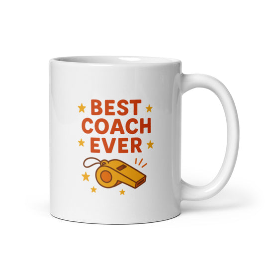 Best Coach Dad Mug – Best Coach Ever Design – Father's Day Gift for Motivational Dads – Fun Coffee Cup – Supportive Dad Present – Duvencioglu