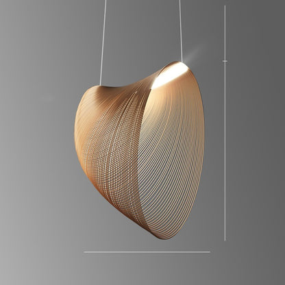 Nordic Wood-Log LED Chandelier – 40/60/80 cm Modern Pendant – Duvencioglu