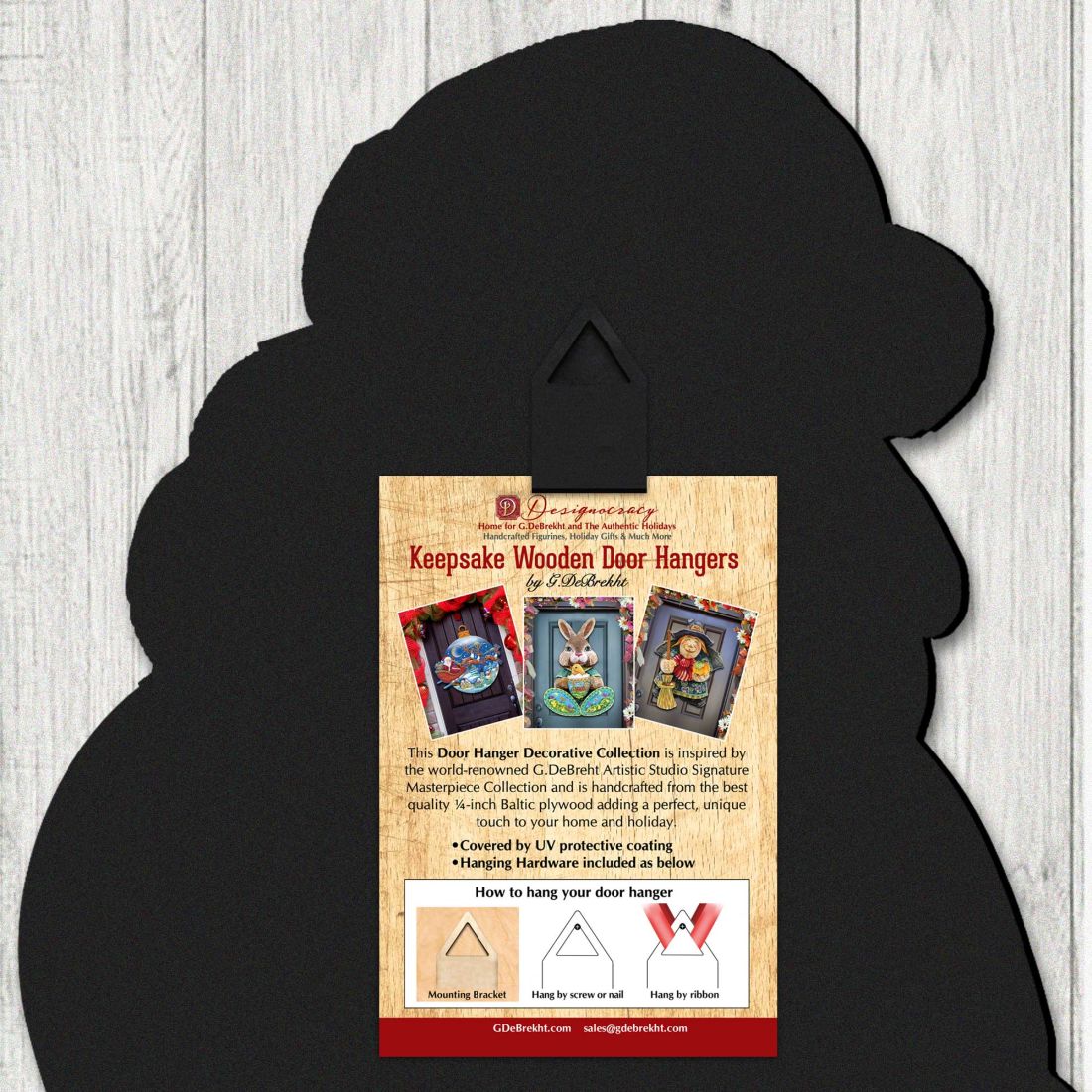 Thanksgiving & Halloween Wooden Door Decor - Handcrafted Door Hanger by G. DeBrekht (Made in USA) – Duvencioglu