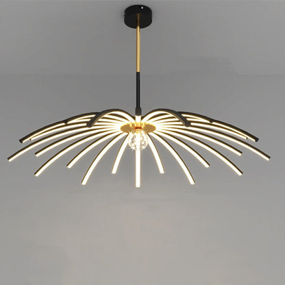 Iron-Art LED Chandelier – Remote & Voice-Control Pendant (10–15 Heads) – Duvencioglu