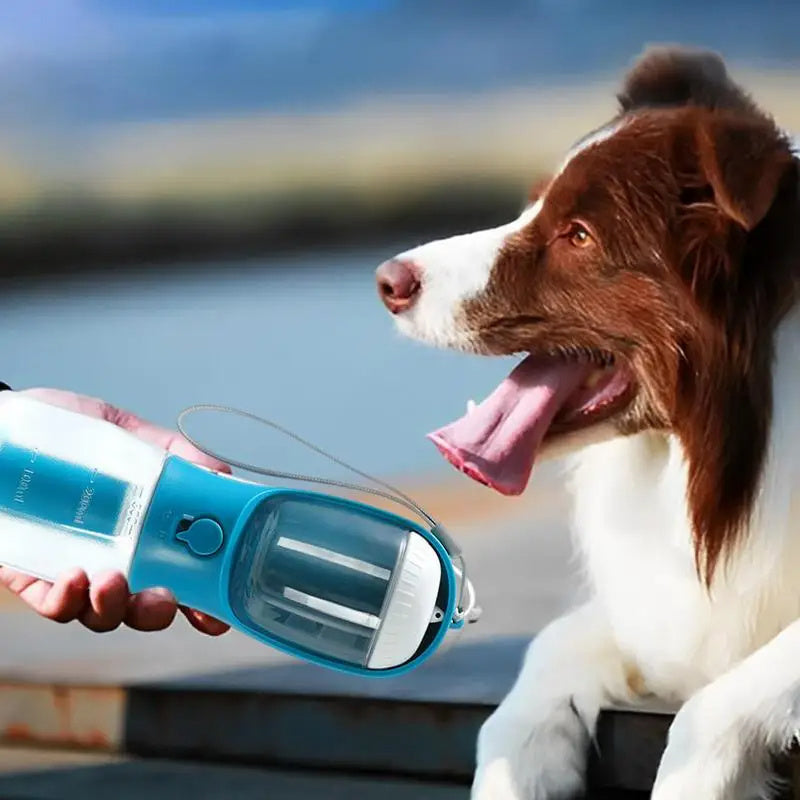 3-in-1 Portable Dog Water Bottle - Food, Water & Poop Bag Dispenser – Duvencioglu