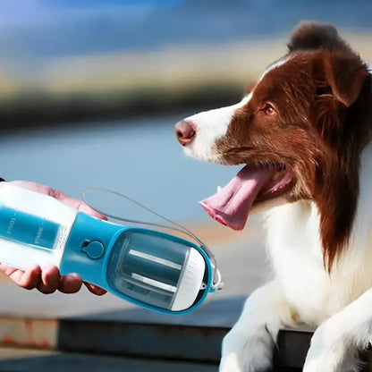 3-in-1 Portable Dog Water Bottle - Food, Water & Poop Bag Dispenser – Duvencioglu