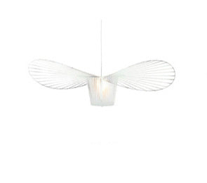 Straw Hat LED Chandelier – 60 cm Fabric Pendant Light – Duvencioglu