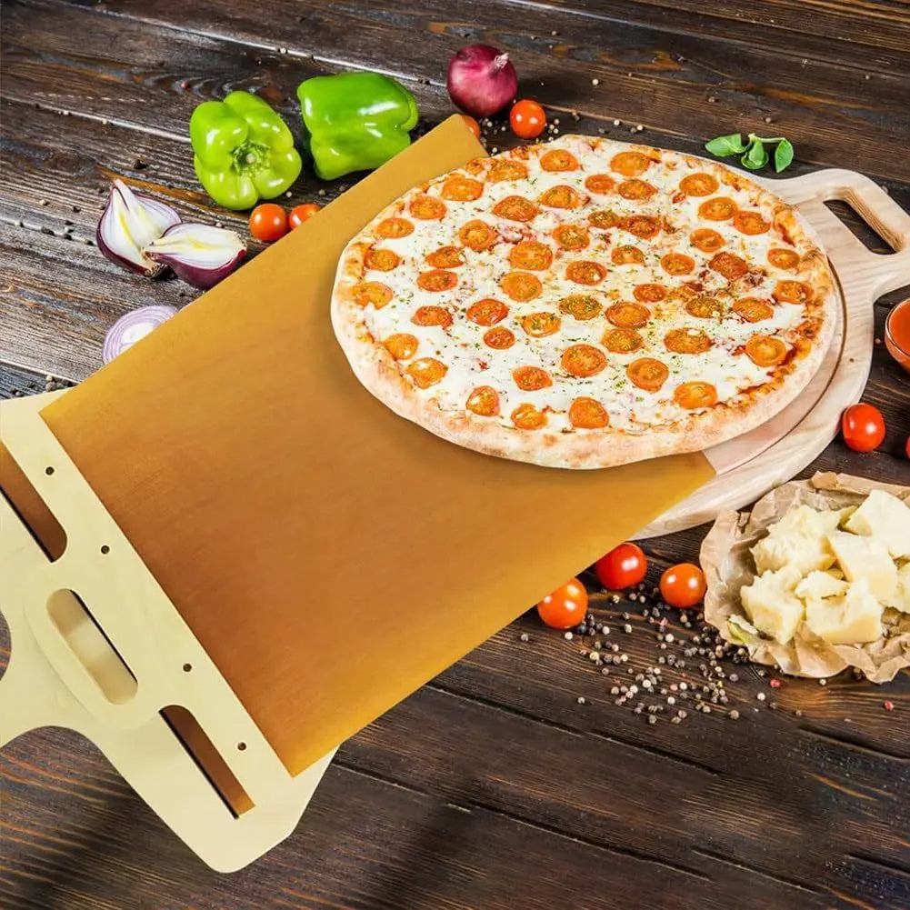 Sliding Pizza Peel - Non-Stick Pizza Shovel & Cutting Board – Duvencioglu