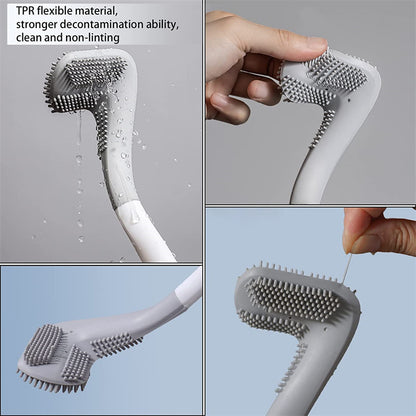 Golf-Shape Silicone Toilet Brush - Wall-Mounted Deep Cleaner – Duvencioglu
