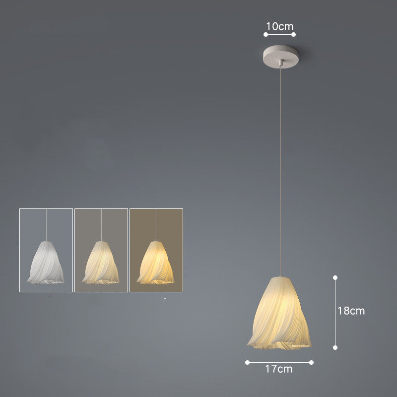 Nordic Iron LED Fish-Line Chandelier – Tri-Color Dimmable Pendant – Duvencioglu