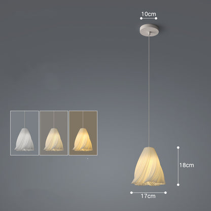 Nordic Iron LED Fish-Line Chandelier – Tri-Color Dimmable Pendant – Duvencioglu