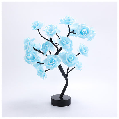 LED Rose Tree Table Lamp - Romantic USB-Powered Night Light – Duvencioglu