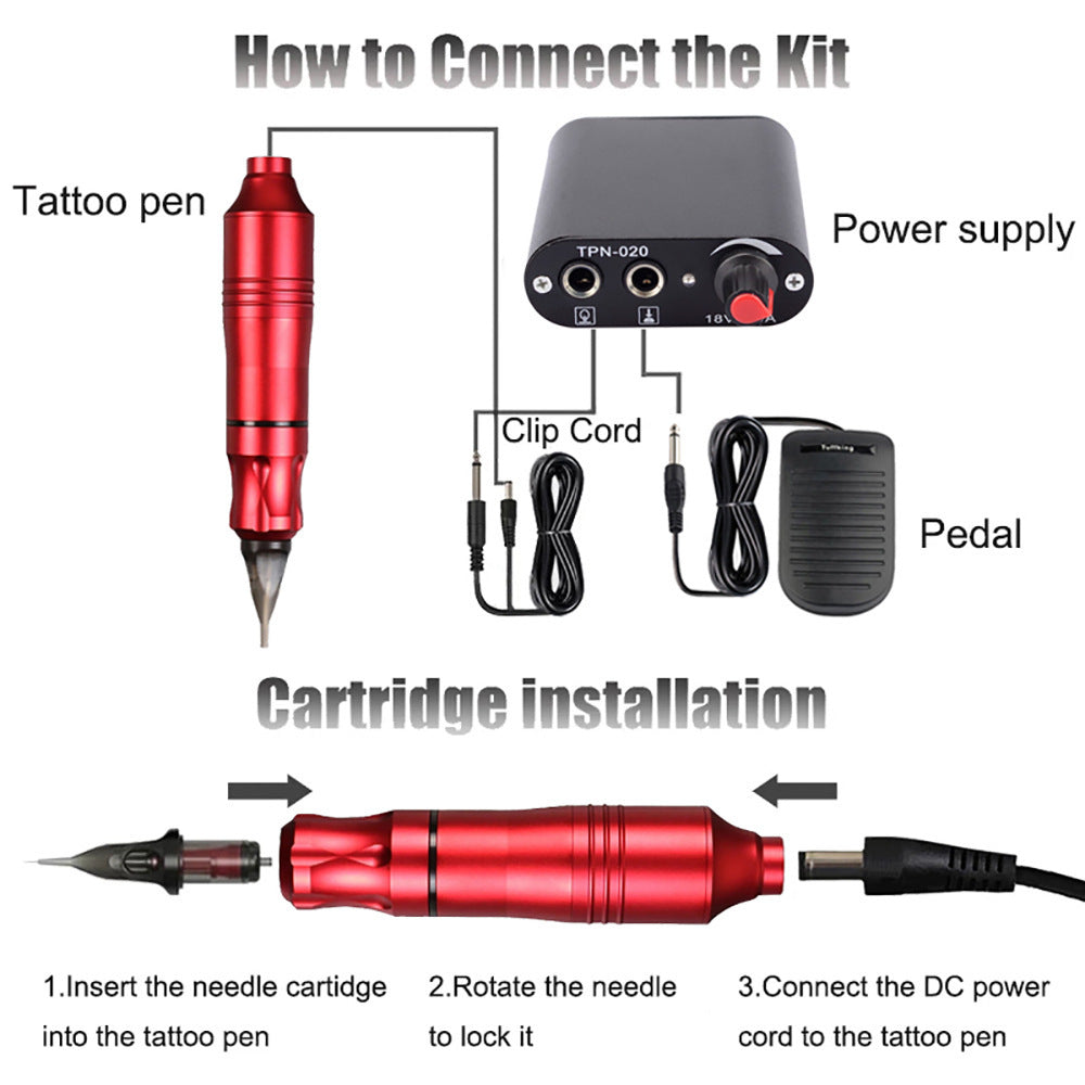 Complete Mini Tattoo Pen Kit - Beginner & Professional Set – Duvencioglu