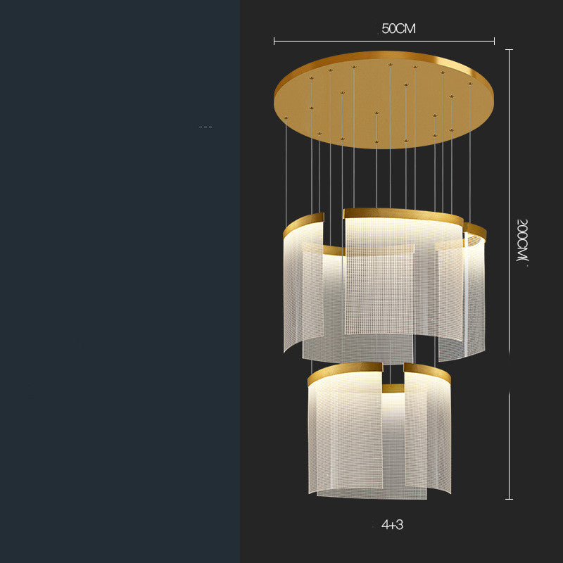 Villa-Scale Multi-Head LED Chandelier – 7–23-Arm Stainless Steel Pendant – Duvencioglu