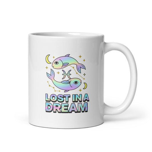 Pisces Mug – Lost in a Dream Holographic Pastel Zodiac Gift for Dreamers-Duvencioglu