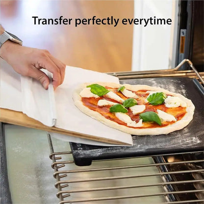 Sliding Pizza Peel - Non-Stick Pizza Shovel & Cutting Board – Duvencioglu
