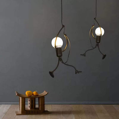 Villain-Style Iron LED Chandelier – Adjustable Pendant (1 m Drop) – Duvencioglu