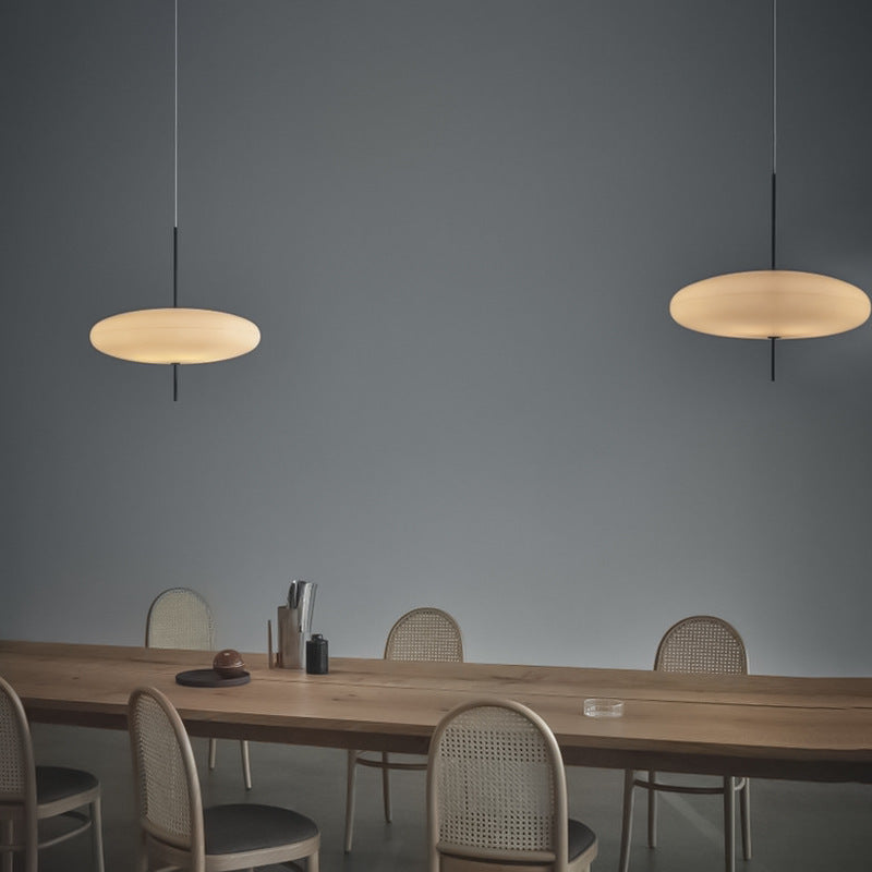 UFO-Style Acrylic LED Chandelier – 500 mm Minimalist Pendant – Duvencioglu