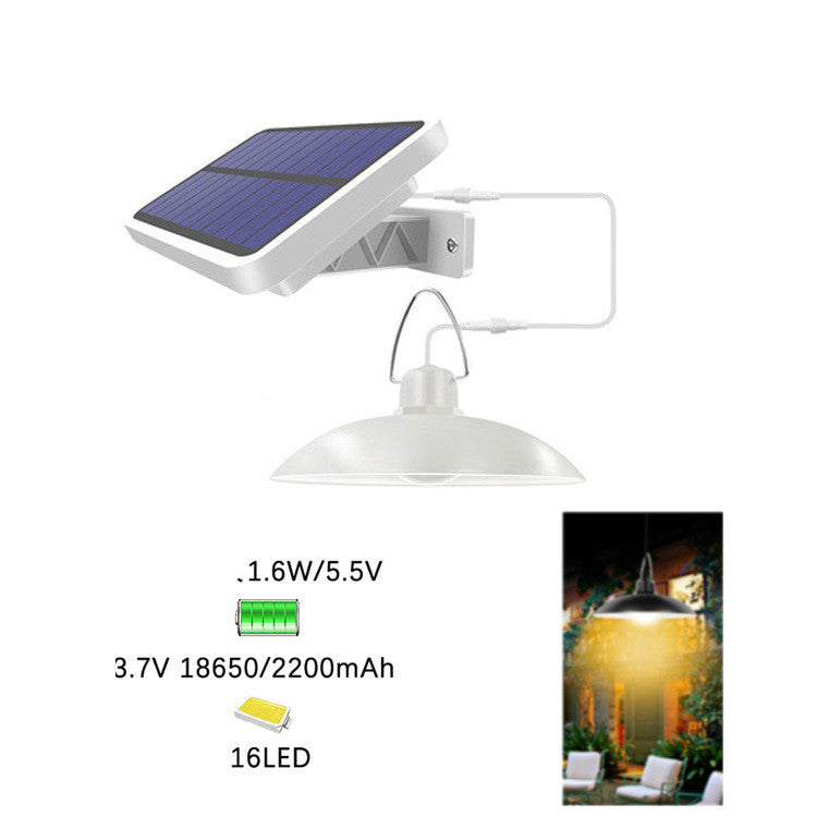 16-LED Solar Chandelier – IP65 Waterproof Warm/White LED Pendant – Duvencioglu