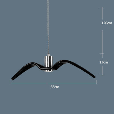 Resin Seagull LED Chandelier – Coastal Wing Pendant – Duvencioglu