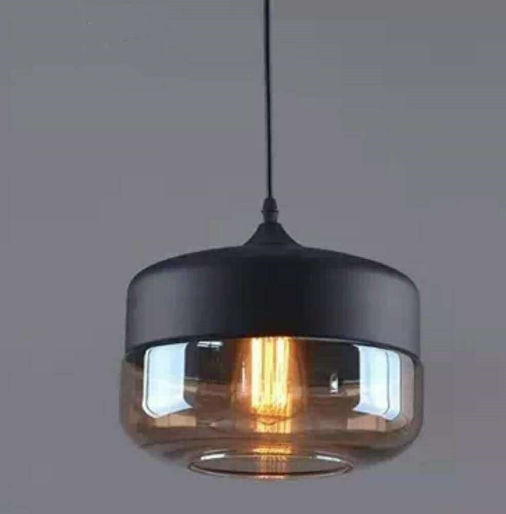 Industrial-Style Glass LED Chandelier – American Vintage Pendant – Duvencioglu