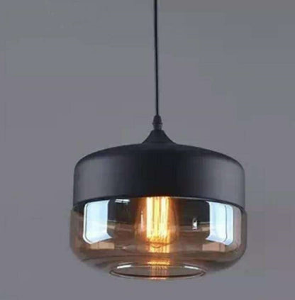 Industrial-Style Glass LED Chandelier – American Vintage Pendant – Duvencioglu