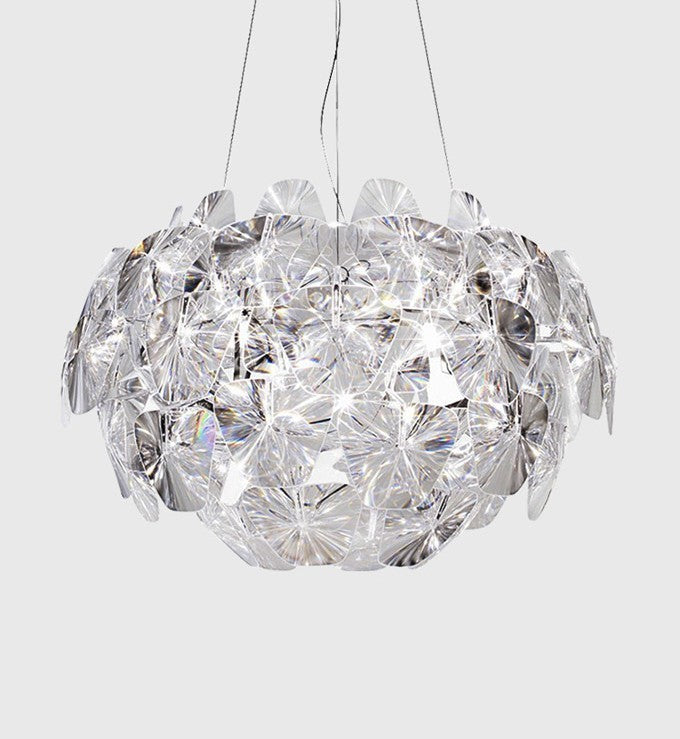 LED Apple-Shape Acrylic Chandelier – 3-Head Branch Pendant – Duvencioglu
