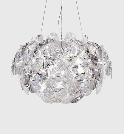 LED Apple-Shape Acrylic Chandelier – 3-Head Branch Pendant – Duvencioglu