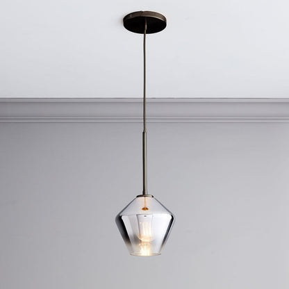 Nordic Minimalist Single-Head Glass Chandelier – Luxury Café & Bar Pendant – Duvencioglu
