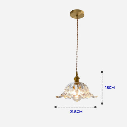 Luxury All-Copper Glass Chandelier – Nordic Bedside & Entry Pendant – Duvencioglu
