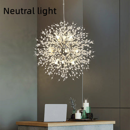 Dandelion Crystal Chandelier - Light Luxury Ceiling Lamp – Duvencioglu