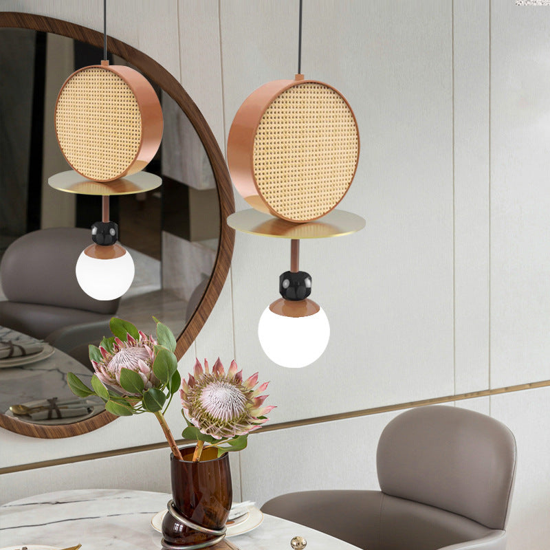 Colorful Multi-Head Glass & Iron Chandelier – Creative Restaurant Pendant – Duvencioglu