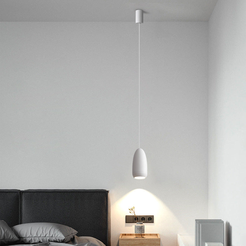 Modern Bullet-Head LED Pendant – Small Remote-Control Chandelier – Duvencioglu
