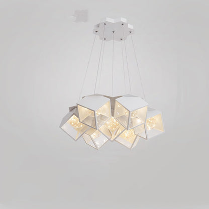 Nordic Star LED Chandelier – 5/7-Arm Iron Pendant Light (Black & White) – Duvencioglu