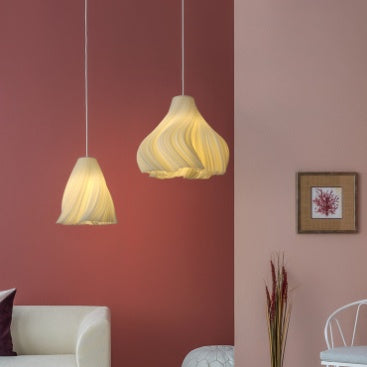 Nordic Iron LED Fish-Line Chandelier – Tri-Color Dimmable Pendant – Duvencioglu