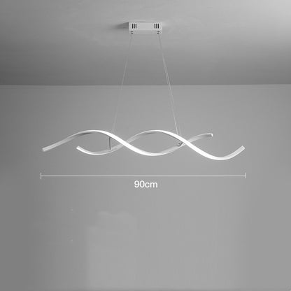 Scandinavian Post-Modern LED Chandelier – 90/110 cm Remote-Control Pendant – Duvencioglu