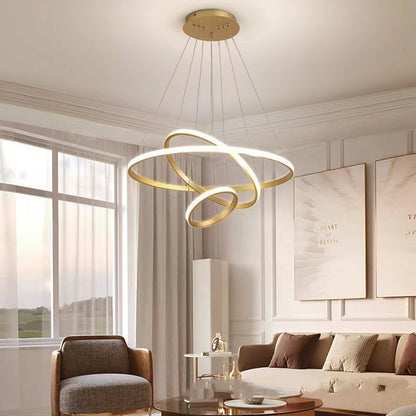 Adjustable Modern Iron LED Fish-Line Chandelier – Smart Eye-Protection Dining Pendant – Duvencioglu