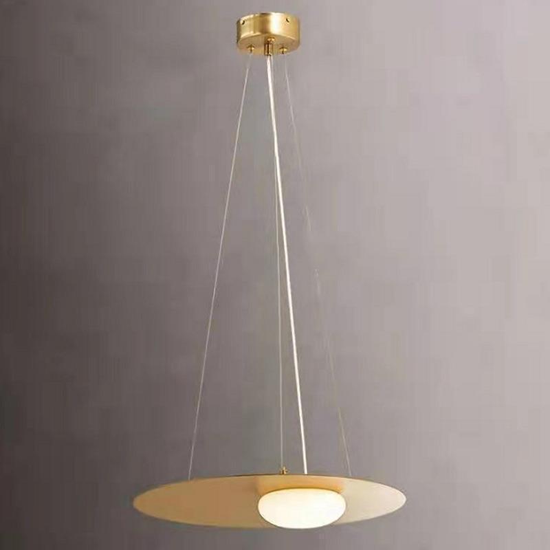 Nordic Round LED Chandelier – Creative Designer Pendant for Bedroom & Hallway – Duvencioglu