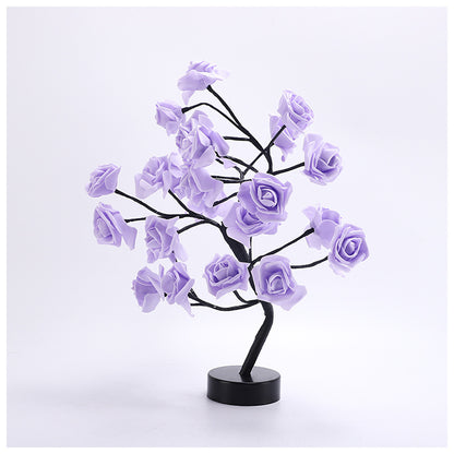 LED Rose Tree Table Lamp - Romantic USB-Powered Night Light – Duvencioglu