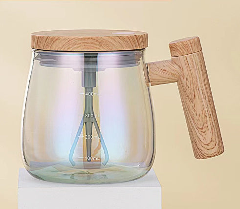 400ML Self-Stirring Coffee Mug - High-Speed Electric Mixing Glass Cup