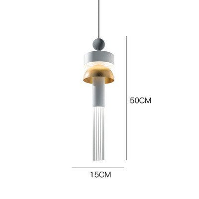 Glass Tassel LED Chandelier – Iron Pendant for Bedroom & Living Room – Duvencioglu