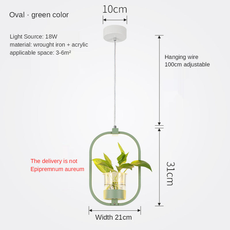 B107 Nordic Iron LED Chandelier – 3-Color Dimming Restaurant Pendant – Duvencioglu